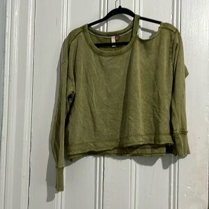 Pilcro Anthropologie Open-Shoulder Pullover Medium